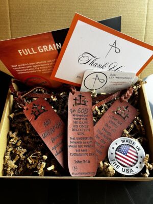Leather Bible Verse Book Mark