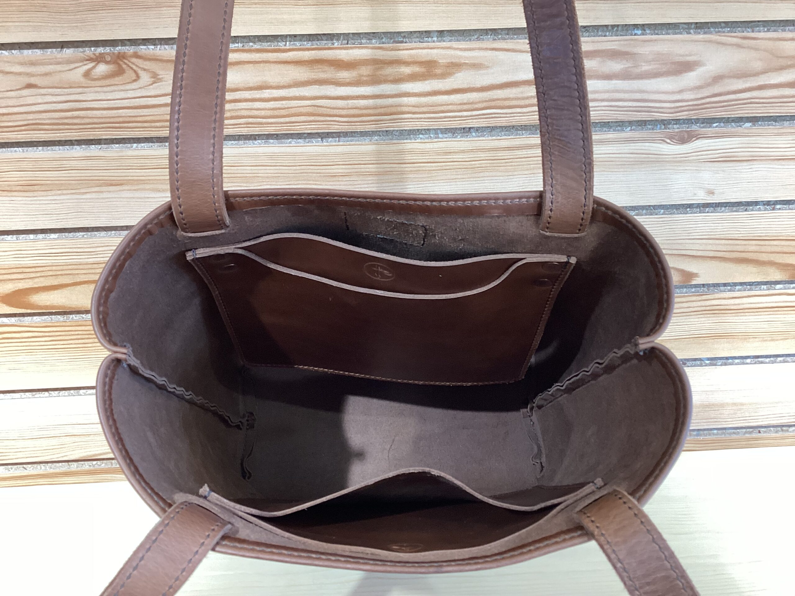 Crossbody Tote - Wheat Color - Image 5