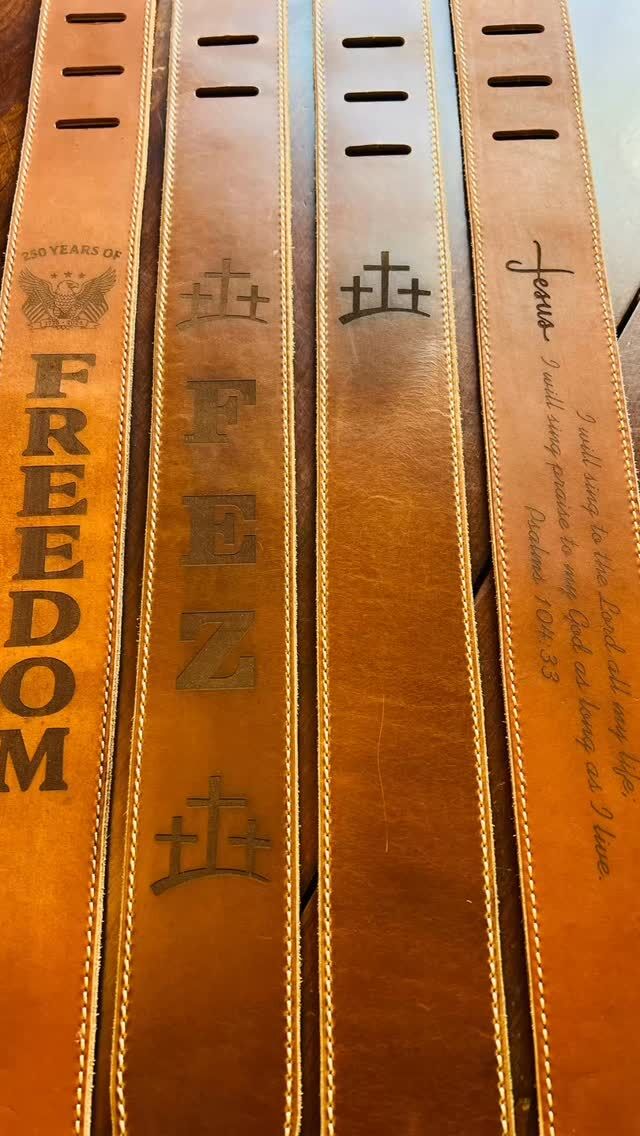 😊Being Blessed Today!
Most of the time we don’t get to hear how one of our items is received, but today we were blessed! Thanks for letting us know😊 that he loved the 🎸guitar strap you gifted him and we look forward to those “Out in the Wild” pictures!
“Seville...I was able to present Eric (fez) with his strap this morning.  We did not practice on thursday, so I had to wait till today.  He was really surprised with the gift and was blown away at the quality and the engraving.  I didn’t have my phone with me (it always seems to go off at the worst times), so I didn’t get a photo, but im playing again this weekend and if we practice on thursday, I’ll grab a Pic.  Thanks again, it’s a one of a kind keepsake for a really good man.”